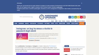 
                            13. Instagram: un bug ha messo a rischio le password degli utenti ...