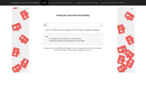 
                            7. Instagram Username Availability