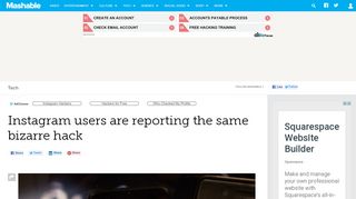 
                            9. Instagram users are reporting the same bizarre hack - Mashable