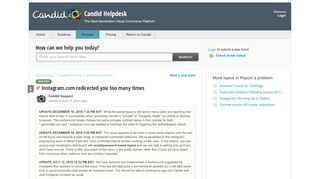 
                            6. Instagram.com redirected you too many times : Candid Helpdesk