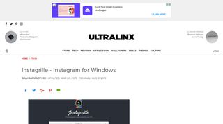 
                            4. Instagrille - Instagram for Windows - UltraLinx