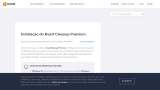 
                            2. Instalação do Avast Cleanup Premium | Suporte oficial da Avast