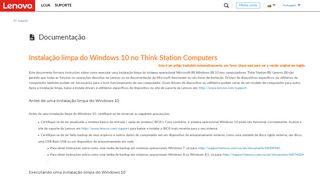 
                            12. Instalação limpa do Windows 10 no Think Station Computers - BG