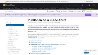 
                            4. Instalación de la CLI de Azure | Microsoft Docs