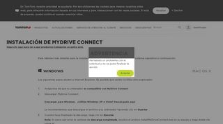 
                            4. Instalación de MyDrive Connect
