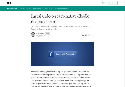 
                            6. Instalando o react-native-fbsdk do jeito certo – React Brasil – Medium