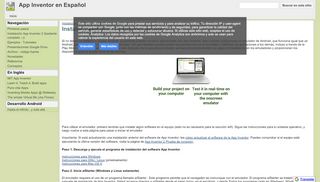 
                            8. Instalar y ejecutar el emulador en AI2 - App Inventor en Español
