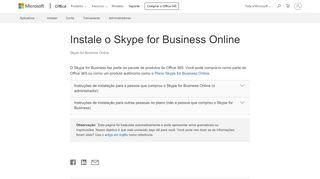 
                            10. Instale o Skype for Business Online - Skype for Business - Office Support