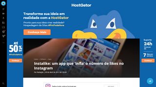 
                            10. Instalike: um app que 'infla' o número de likes no Instagram - Apps