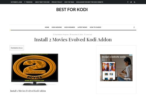 
                            2. Install 2 Movies Evolved Kodi Addon - Best for Kodi