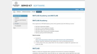 
                            13. Install and activate MATLAB - Software - Polimi