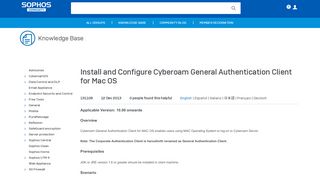 
                            3. Install and Configure Cyberoam General Authentication Client for Mac ...