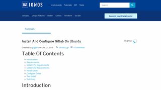 
                            12. Install and Configure Gitlab on Ubuntu | ProfitBricks DevOps Central