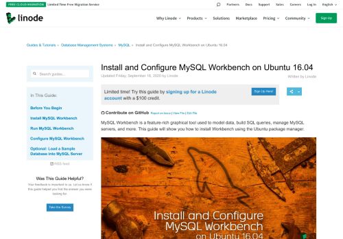 
                            13. Install and Configure MySQL Workbench on Ubuntu 16.04 - Linode