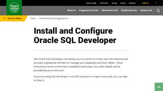 
                            8. Install and Configure Oracle SQL Developer | HVCC