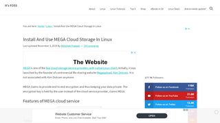 
                            10. Install And Use MEGA Cloud Storage In Linux - It's FOSS