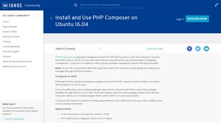 
                            10. Install and Use PHP Composer on Ubuntu 16.04 - 1&1 Hosting (US)