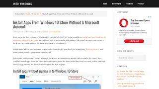 
                            8. Install Apps From Windows 10 Store Without A Microsoft Account