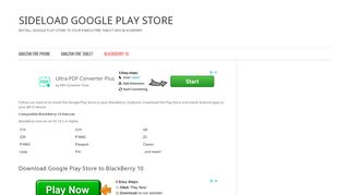 
                            3. Install Google Play Store to BlackBerry 10 | Sideload Google Play Store