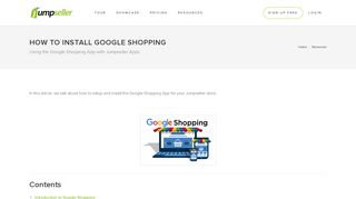 
                            7. Install Google Shopping - Jumpseller