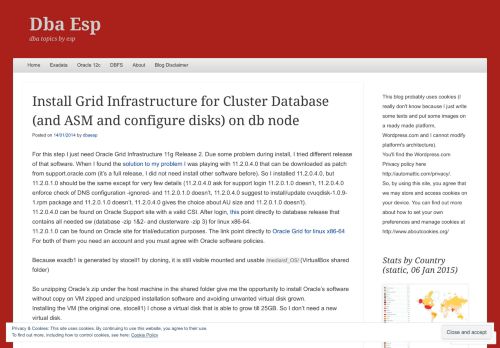 
                            9. Install Grid Infrastructure for Cluster Database (and ASM and ...