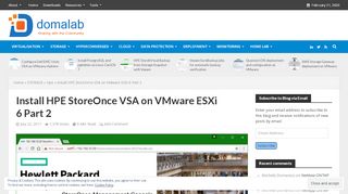 
                            7. Install HPE StoreOnce VSA on VMware ESXi 6 Part 2 » domalab
