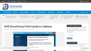 
                            9. Install HPE StoreVirtual VSA on vSphere » domalab