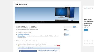
                            9. Install KODIbuntu on USB key | fam Eliasson