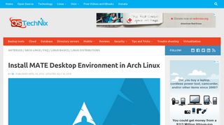 
                            9. Install MATE Desktop Environment in Arch Linux - OSTechNix