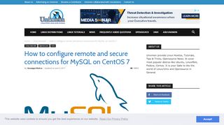
                            8. Install MySQL: How to configure remote and secure connections