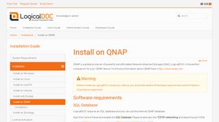 
                            10. Install on QNAP - LogicalDOC Documentation
