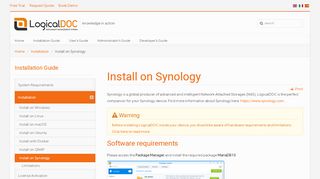 
                            11. Install on Synology - LogicalDOC Documentation