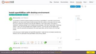 
                            1. Install openHABian with desktop environment - Installation - openHAB ...