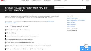 
                            5. Install or run Adobe applications in new user account | Mac OS X