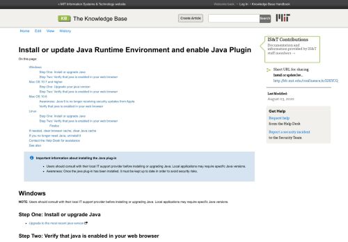 
                            4. Install or update Java Runtime Environment and enable Java Plugin ...