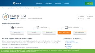 
                            9. Install OrangeHRM, Download OrangeHRM - Bitnami