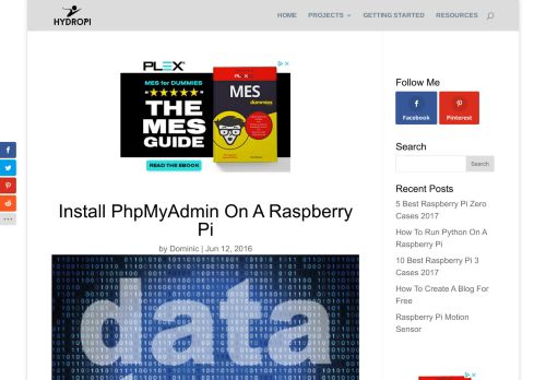 
                            9. Install PhpMyAdmin On A Raspberry Pi - My HydroPi