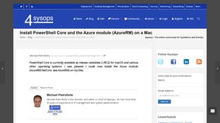 
                            10. Install PowerShell Core and the Azure module (AzureRM) on a Mac ...