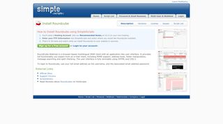 
                            13. Install Roundcube with one click | SimpleScripts