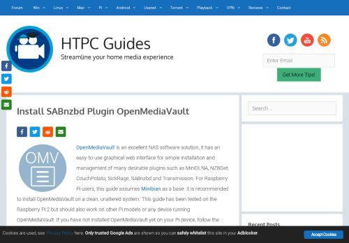 
                            6. Install SABnzbd Plugin OpenMediaVault • - HTPC Guides