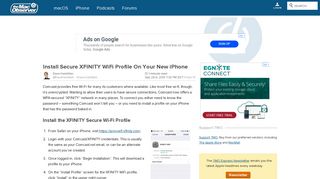 
                            12. Install Secure XFINITY WiFi Profile On Your New iPhone - The Mac ...