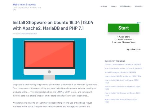 
                            9. Install Shopware on Ubuntu 16.04 / 18.04 with Apache2, MariaDB and ...