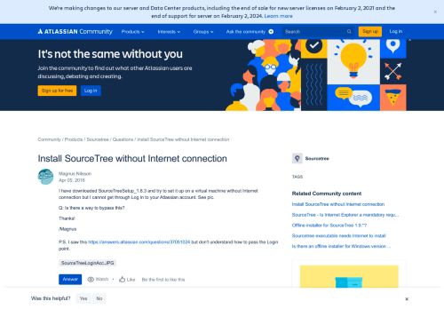 
                            3. Install SourceTree without Internet connection - Atlassian Community