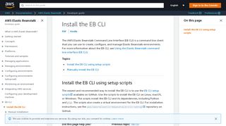 
                            6. Install the Elastic Beanstalk Command Line Interface (EB CLI) - AWS ...