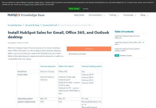 
                            9. Install the HubSpot Sales email extension - HubSpot Support