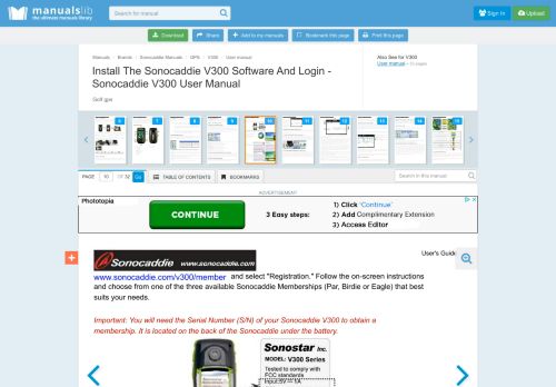 
                            5. Install The Software And Login - Sonocaddie V300 User Manual ...