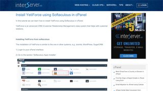 
                            8. Install YetiForce using Softaculous in cPanel - Interserver Tips