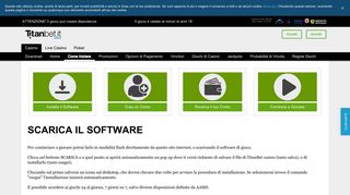 
                            3. Installa il casino - Titanbet.it
