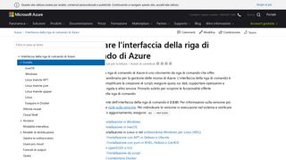 
                            3. Installare l'interfaccia della riga di comando di Azure | Microsoft Docs