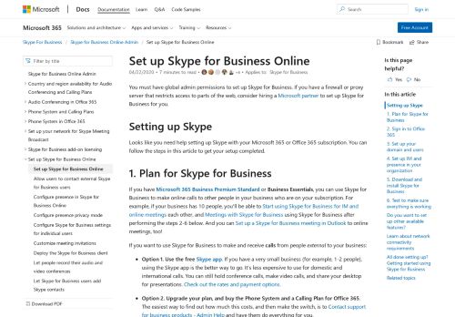 
                            3. Installare Skype for Business online - Skype for Business